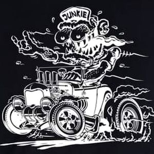 Black Gildan Custom Design Hotrod Shirt size XL